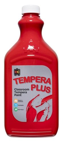 Tempera Plus Paint 2Lt Red